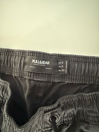 Pantalón largo Pull&Bear negro
