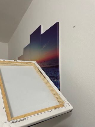 Quadro multipannello tramonto mare