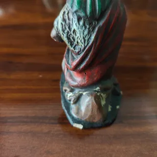 Figura Belén antigua con desperfectos