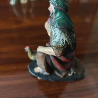 Figura Belén antigua con desperfectos