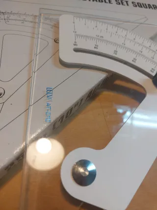 Squadra regolabile disegno tecnico 25cm