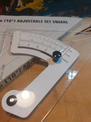 Squadra regolabile disegno tecnico 25cm