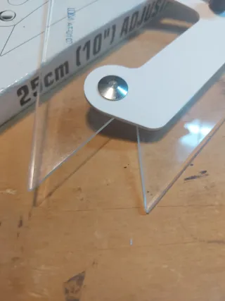 Squadra regolabile disegno tecnico 25cm