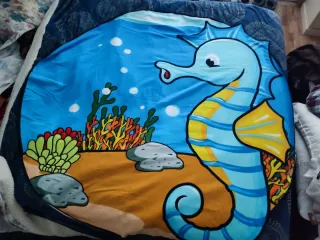 Toalha de Praia Cavalo Marinho 1.50x1.50m