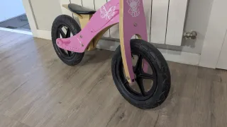 Bici aprendizaje Rebel Kidz 12 madera rosa