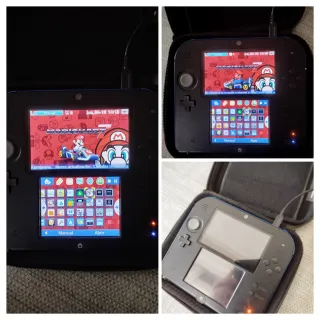 Nintendo 2DS + Caricabatterie + Giochi + Custodia