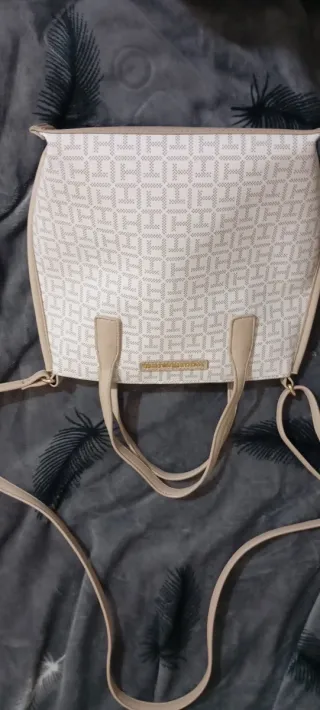Bolso Tommy Hilfiger Beige y Blanco