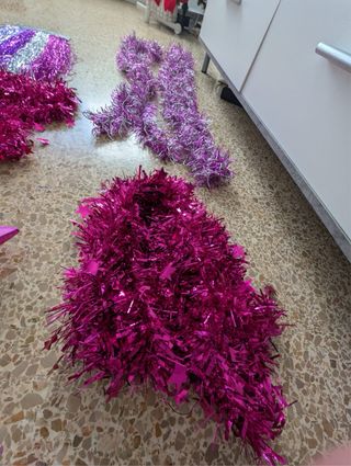 Decoración Navidad Morada y Plateada