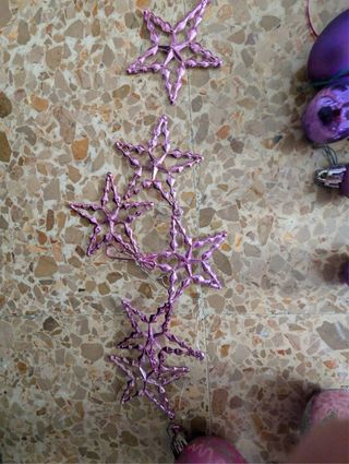 Decoración Navidad Morada y Plateada