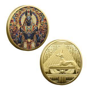 MONEDA CONMEMORATIVA DE COLECCIÓN EGIPCIA ANUBIS