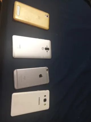 Quattro telefoni Samsung Apple 6s Huawei Mate 9