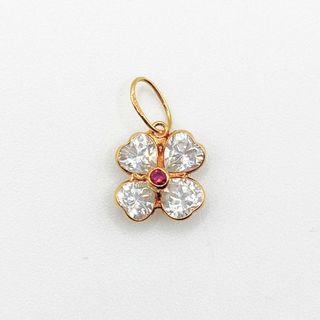 Colgante Oro 18K, Trébol 4 hojas, 0.69gr