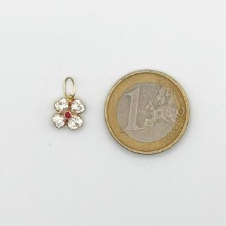 Colgante Oro 18K, Trébol 4 hojas, 0.69gr