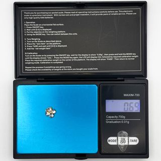 Colgante Oro 18K, Trébol 4 hojas, 0.69gr