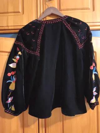 Chaqueta Sfera Terciopelo Bordada Talla S