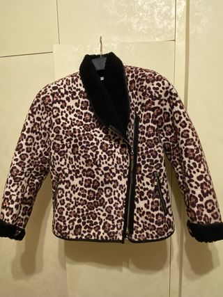 Giubbotto donna stampa leopardata