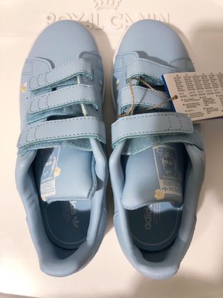 Zapatillas Adidas Stan Smith Flores Bordadas T34