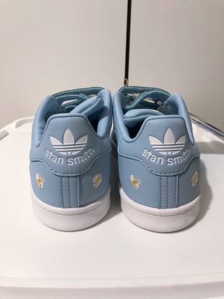 Zapatillas Adidas Stan Smith Flores Bordadas T34