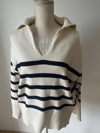 Jersey Zara Rayas Cuello Polo