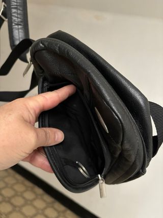 Mariconera Samsonite Negra Piel