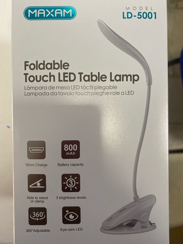Lámpara LED MAXAM Plegable Táctil