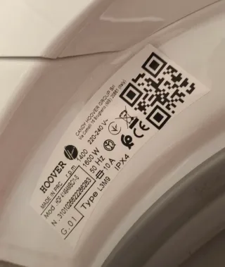 Lavadora-Secadora Hoover 14+9kg 1400rpm