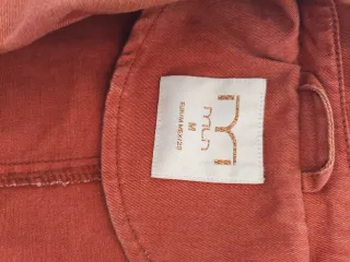 Chaqueta sahariana color teja-caldero