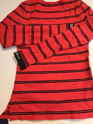 Jersey Desigual Rayas Rojas y Negras