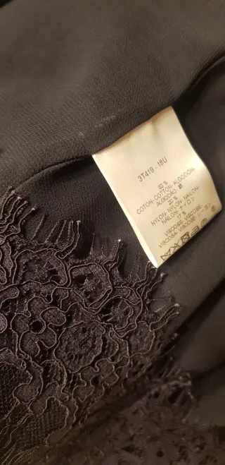 Top encaje Caroll azul