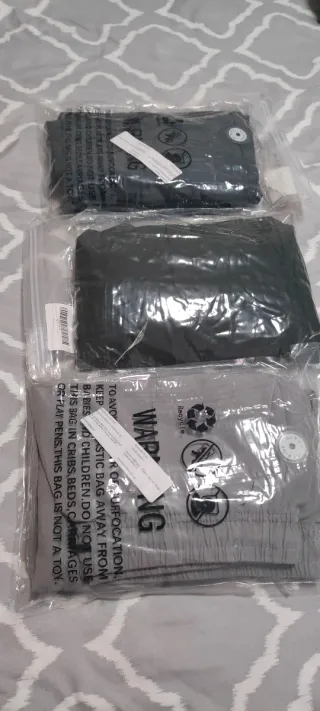 Pantalones grises hombre nuevos. Lote 3 pantalones