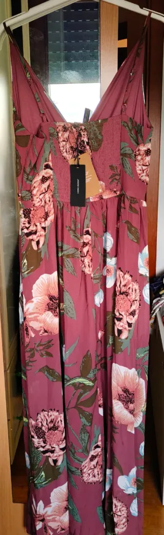 Abito lungo floreale donna