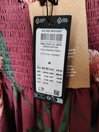 Abito lungo floreale donna