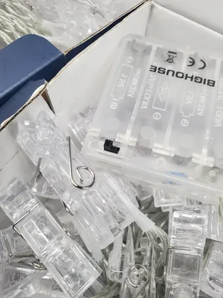 2 Cajas Luces LED con Pinzas para Fotos