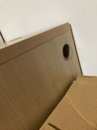 Mesitas de oficina color haya