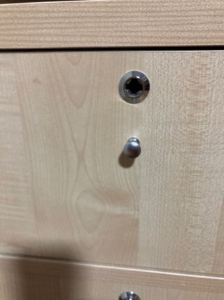 Mesitas de oficina color haya