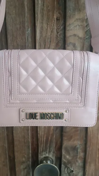 Borsa Love Moschino rosa cipria trapuntata