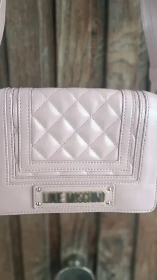 Borsa Love Moschino rosa cipria trapuntata