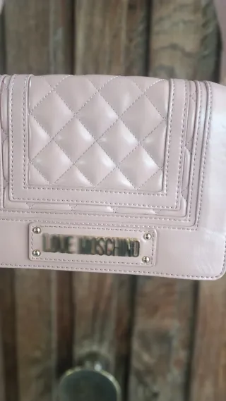 Borsa Love Moschino rosa cipria trapuntata