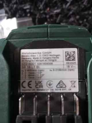 Taladro percutor Metabo SB 18 LT BL Brushless