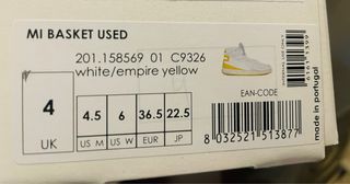 Diadora mi basket used