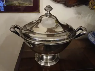 Zuppiera Alpacca Argentata Anni '50