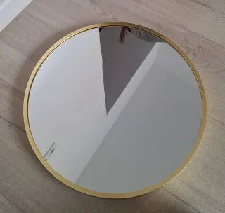 Espejo redondo dorado 40cm