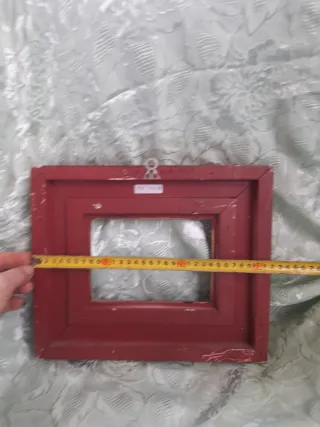 Antica cornice dorata in resina  32/27cm