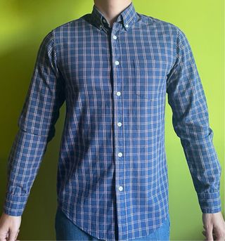 Camisa azul cuadros Sfera - Talla S