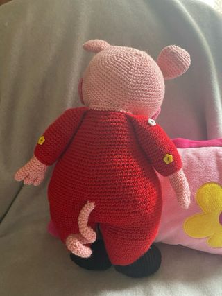 Lote 2 Muñecos peppa pig y calabaza Hechos a Mano