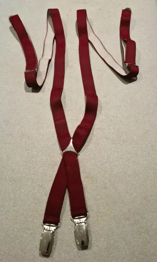 Bretelle uomo bordeaux