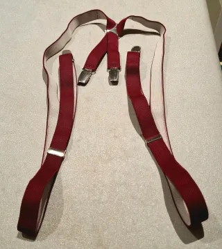 Bretelle uomo bordeaux