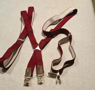 Bretelle uomo bordeaux