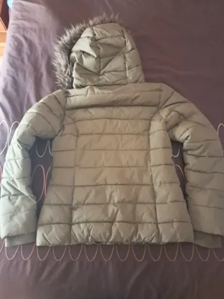 Anorak niña o mujer  verde talla L con capucha