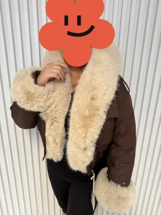 Chaqueta bomber pelo estilo mutón talla M/L